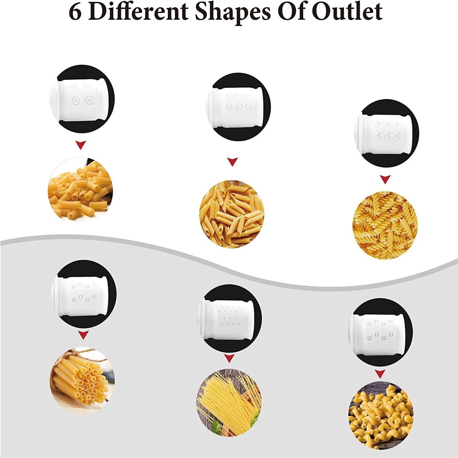 6-in-1 Pasta Making & Meat Grinding Set Q936