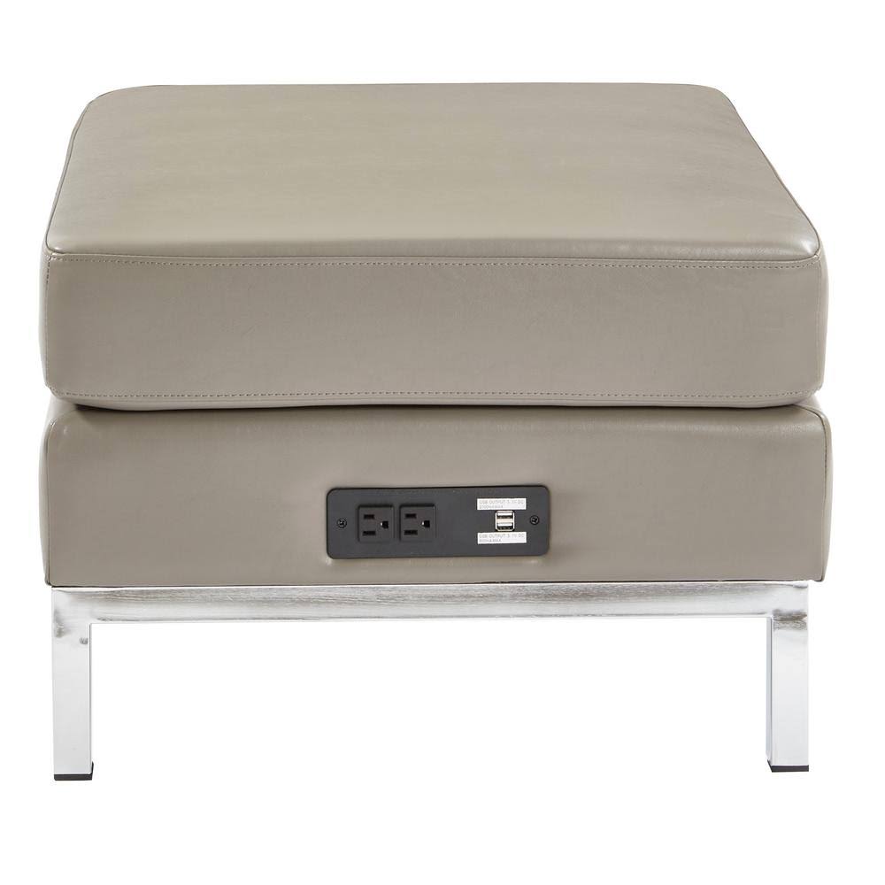 Smoke Ottoman Modular Component W221
