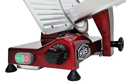 320W Electric Meat Slicer 10-Inch with Non-Sticky Teflon Blade M199676