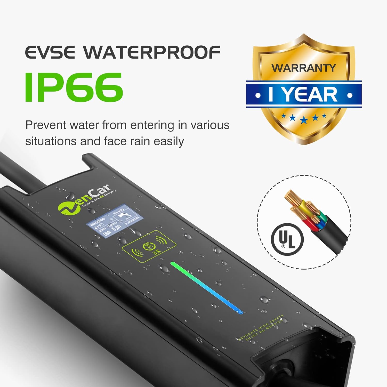 Portable Level 1 EV Charger, 16A, 110V, NEMA 5-15 R511