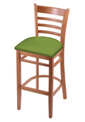 25x22 Counter Stool with Medium Finish and Canter Kiwi Green Seat G25980