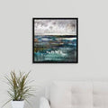 Black Floater Frame Canvas Painting F182