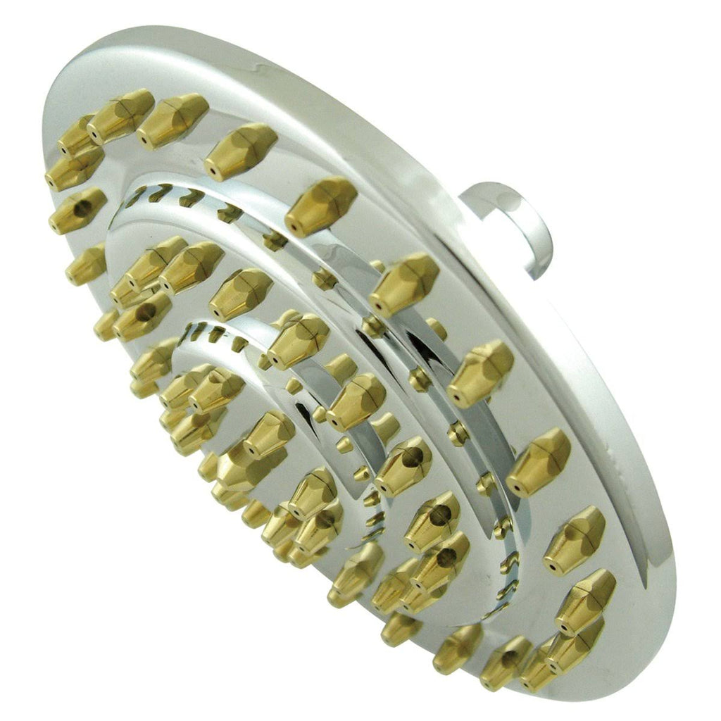 Chrome & Polished Brass Three-Tier Shower Head E593