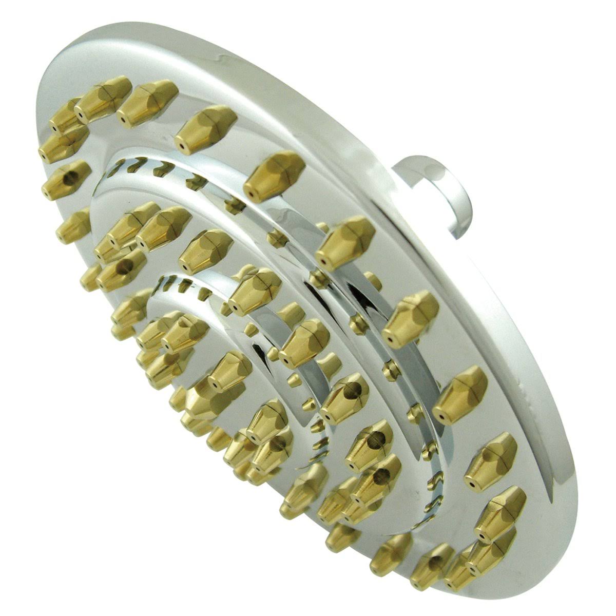 Chrome & Polished Brass Three-Tier Shower Head E593