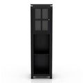 Black 4-Shelf Tower Cabinet D8147