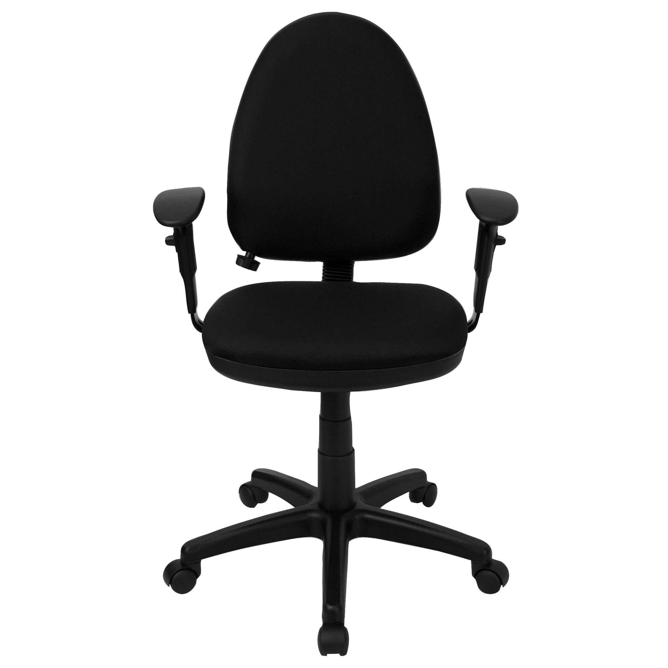 Mid-Back Fabric Swivel Ergonomic Task Chair U579458