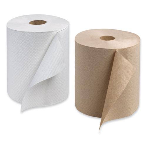 Natural 1-Ply Hardwound Roll Towel, 12/Carton Y724