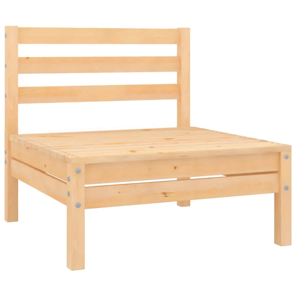 Solid Wood Pine Patio Sofas 2 pcs C144