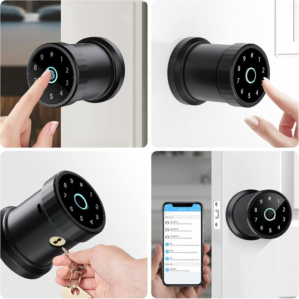 Smart Lock 4-in-1 Keyless Entry Door Lock Pack of 2 H810