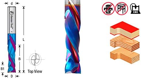 CNC Solid Carbide Coated Compression Spiral U75770