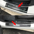 Black Stainless Door Sill Scuff Plate Trim Pack of 2 E5977