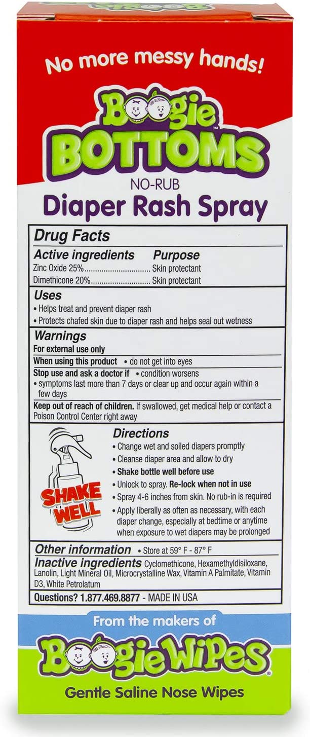 Baby Diaper Rash Cream Spray, 1.7 oz, Pack of 3 O427687