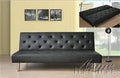 Black Bycast Adjustable Sofa Bed Q7809
