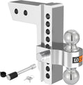 Adjustable Aluminum Trailer Hitch for 2.5-Inch Receiver, 8-Inch Drop/Rise, 18,500 LBS GTW S687