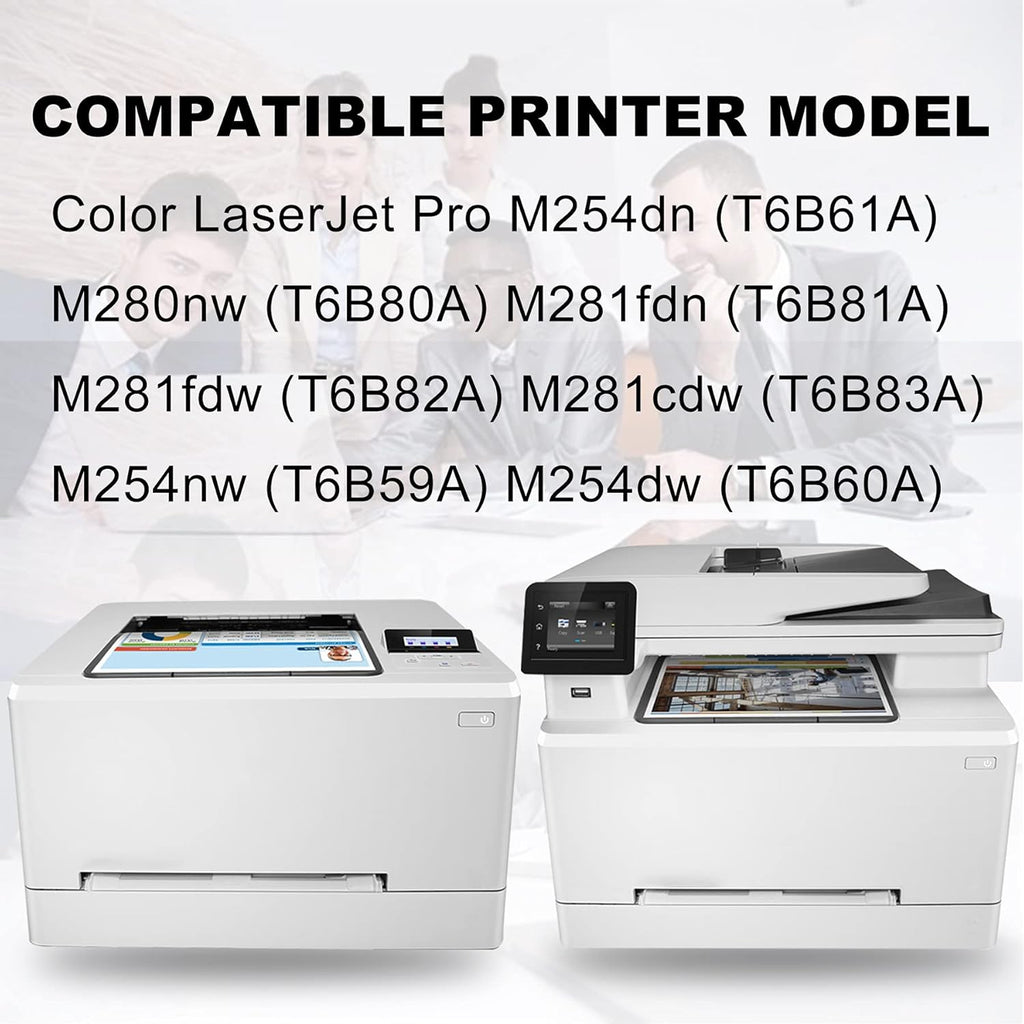 3 Pack CF501X CF502X CF503X Toner Cartridge for HP MFP M254nw M254dw M254dn M280nw M281fdn M281fdw M281cdw Printer A836818
