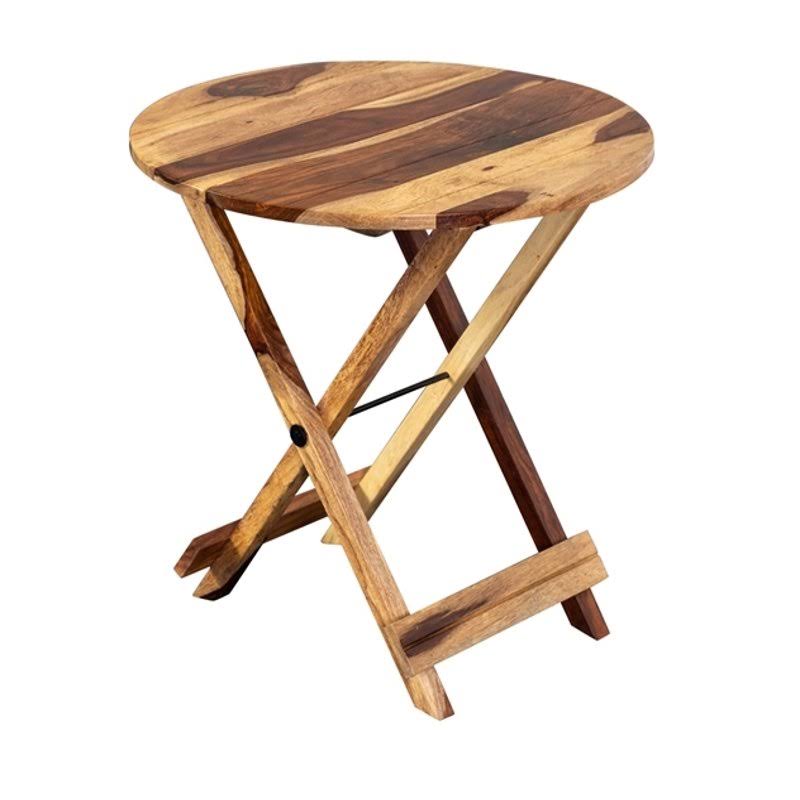 Solid Wood Round Accent Table T233767