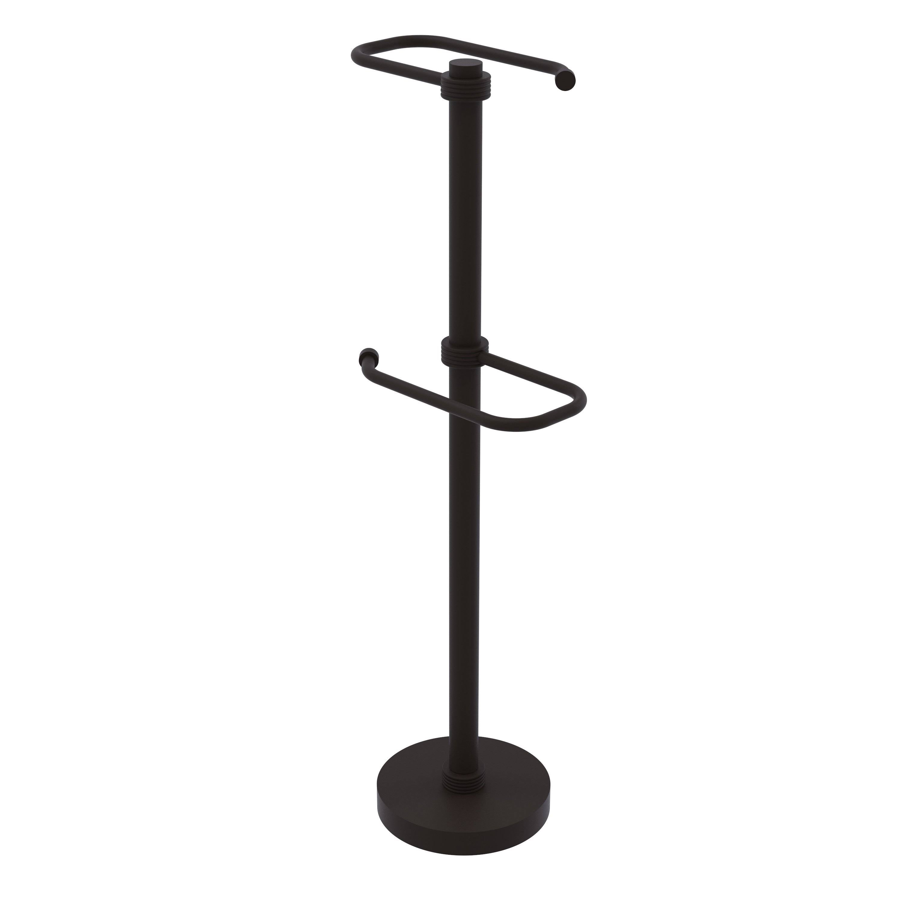 Oil Rubbed Bronze Free Standing Toilet Tissue Stand M7378