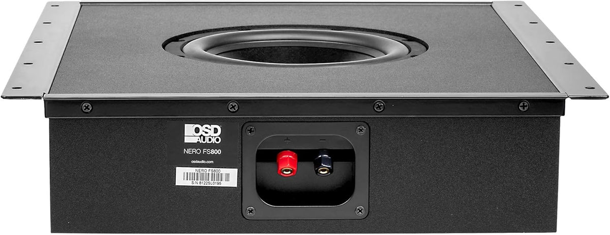 8" Trimless In Wall Subwoofer 200W Sealed Enclosure Magnetic Grill W81598