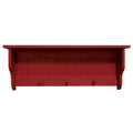 Red Rectangular Storage Shelf with Pegs K9202