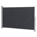 Outdoor Aluminum Handle Shed Partition Windshield Canopy Dark Gray B673