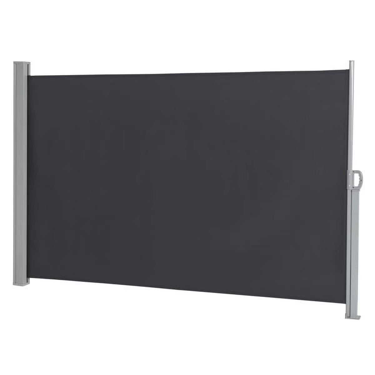 Outdoor Aluminum Handle Shed Partition Windshield Canopy Dark Gray B673