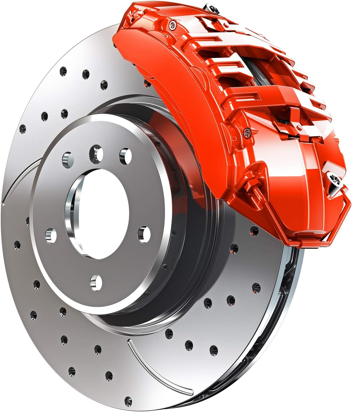 High Gloss Red Brake Caliper Paint System Set Pack of 2 V67083
