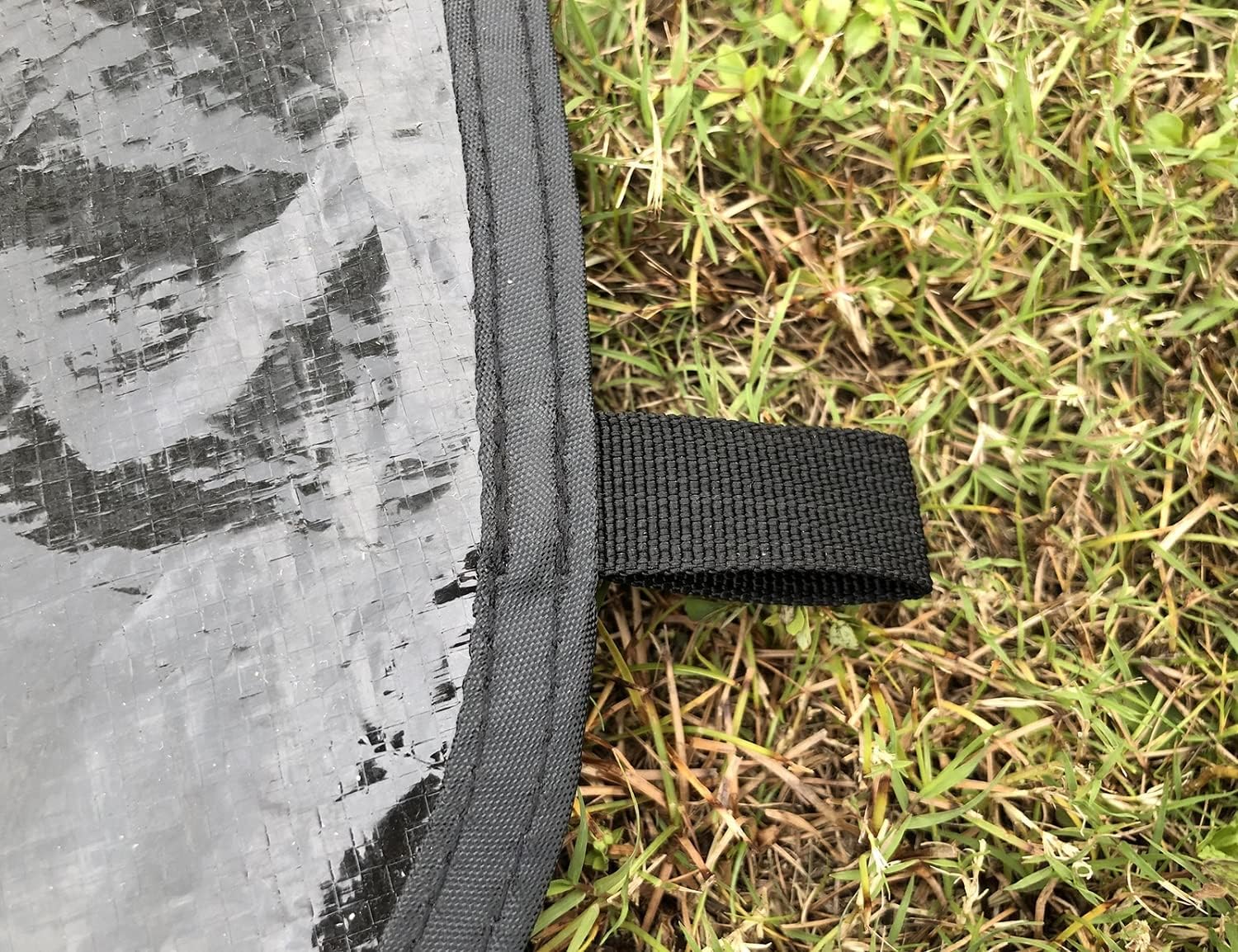 Black Waterproof Groundsheet Tarp for Camping O64698