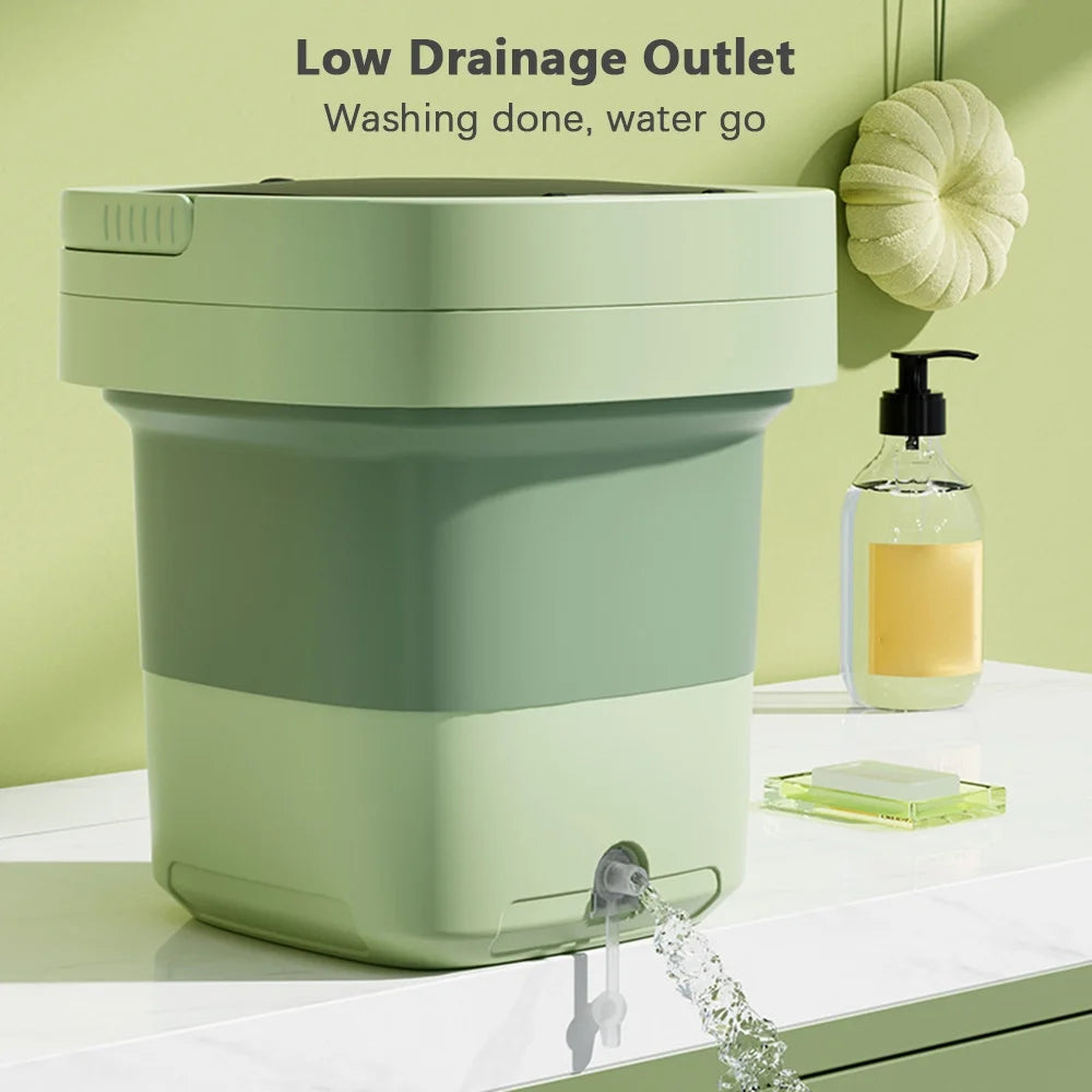 8L Portable Spin Dryer with Drain Basket U259