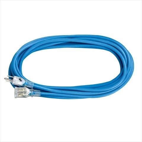 100 ft. Blue Extension Cord with Lighted End, Case of 2 U624