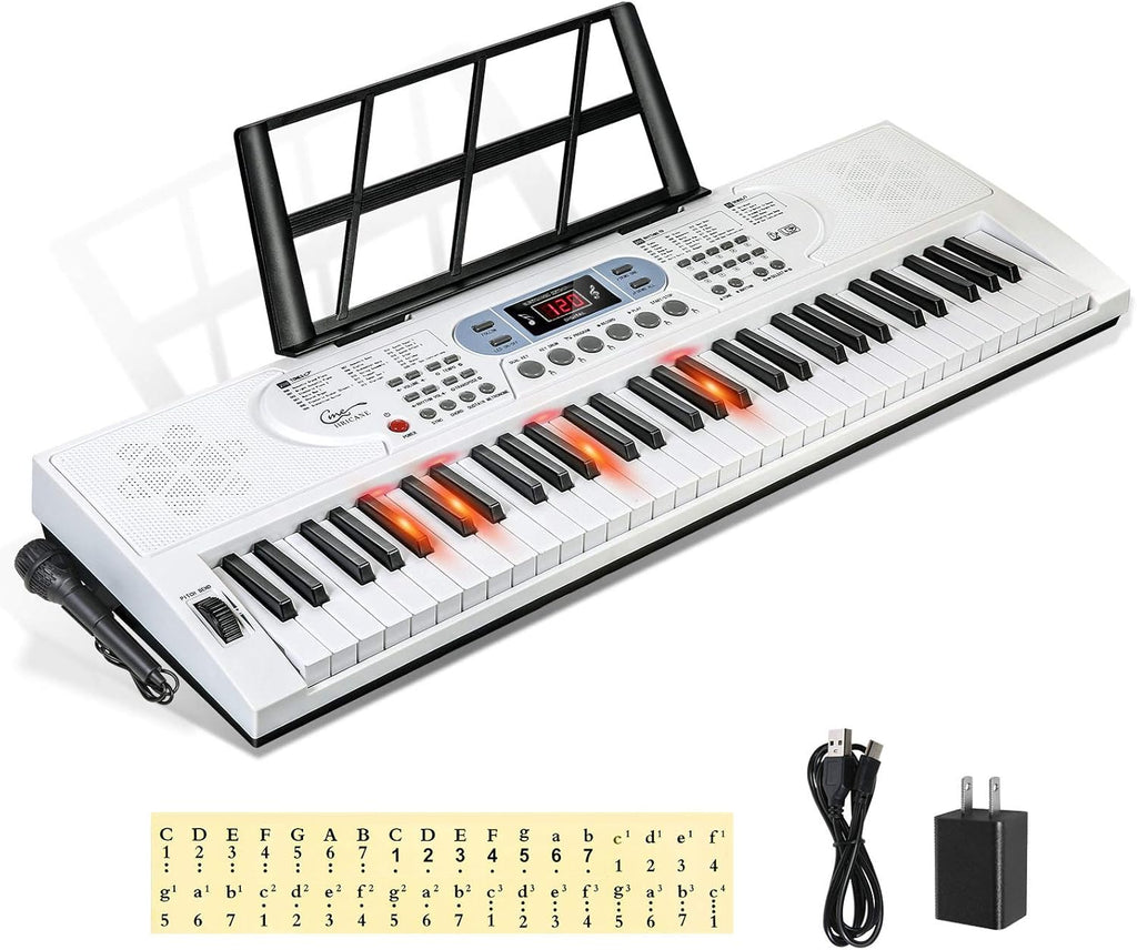61 Key Electronic Keyboard with Lighted Keys Z1536