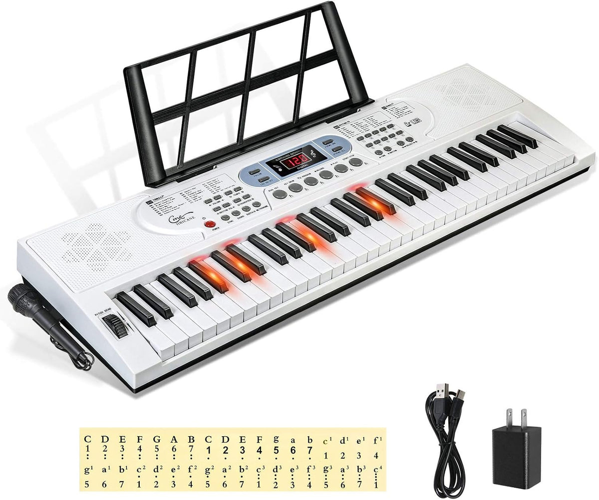 61 Key Electronic Keyboard with Lighted Keys Z1536