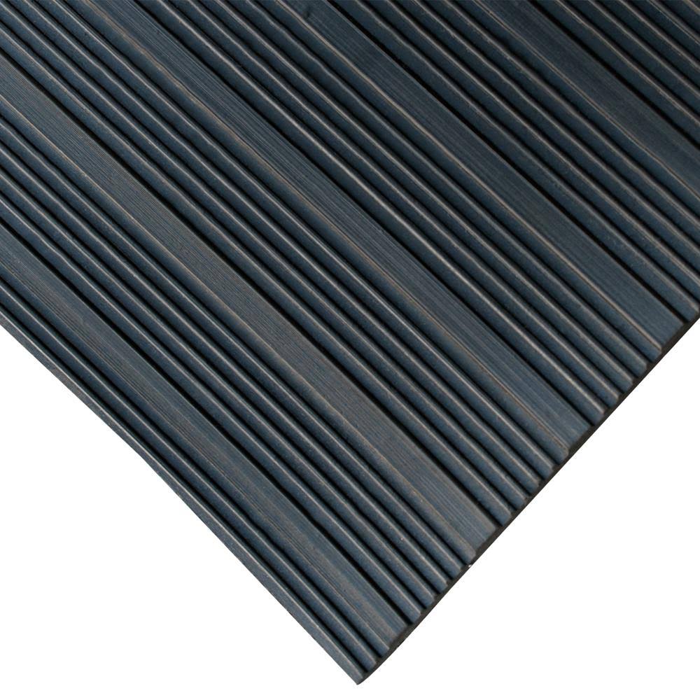 Black Composite Rib Rubber Floor Mat S193811