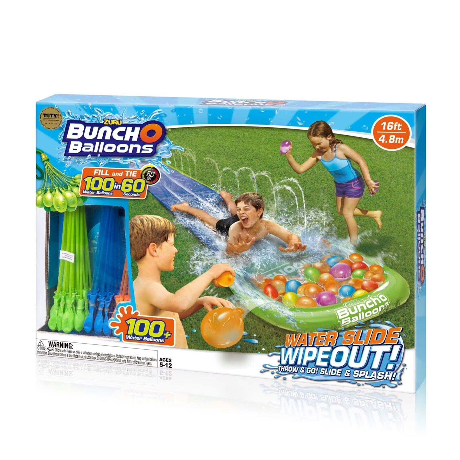 16 Ft Water Slide with 100 Balloons Q416374