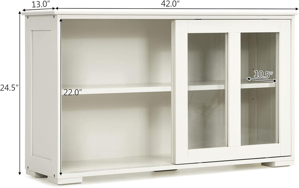 Kitchen Storage Sideboard Cabinet with Glass Storage G332847