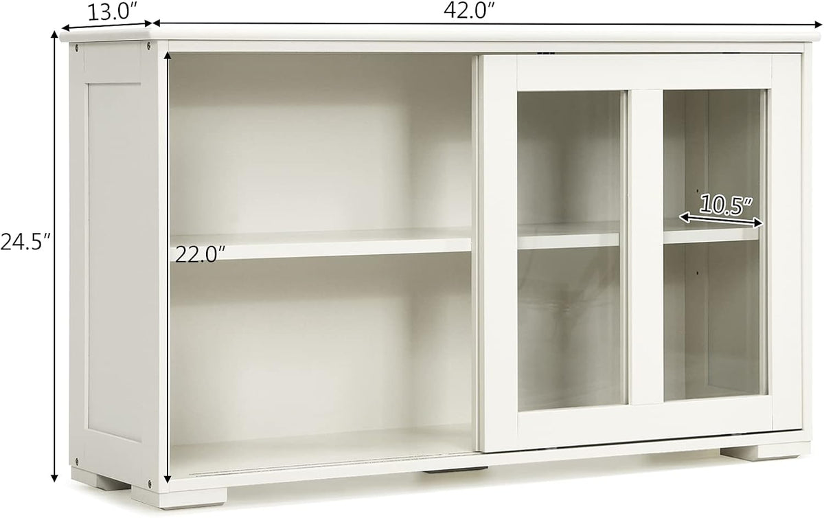 Kitchen Storage Sideboard Cabinet with Glass Storage G332847