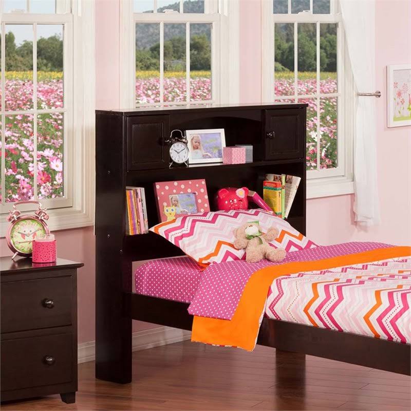 Twin Bookcase Headboard in Espresso Y689423