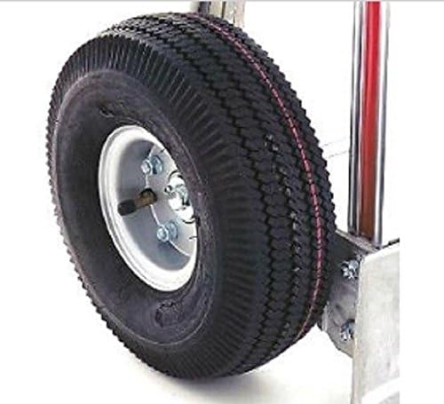 52" Tall Hand Truck with Single Grip Handle 18" Nose 10" Pneumatic Tire P2016