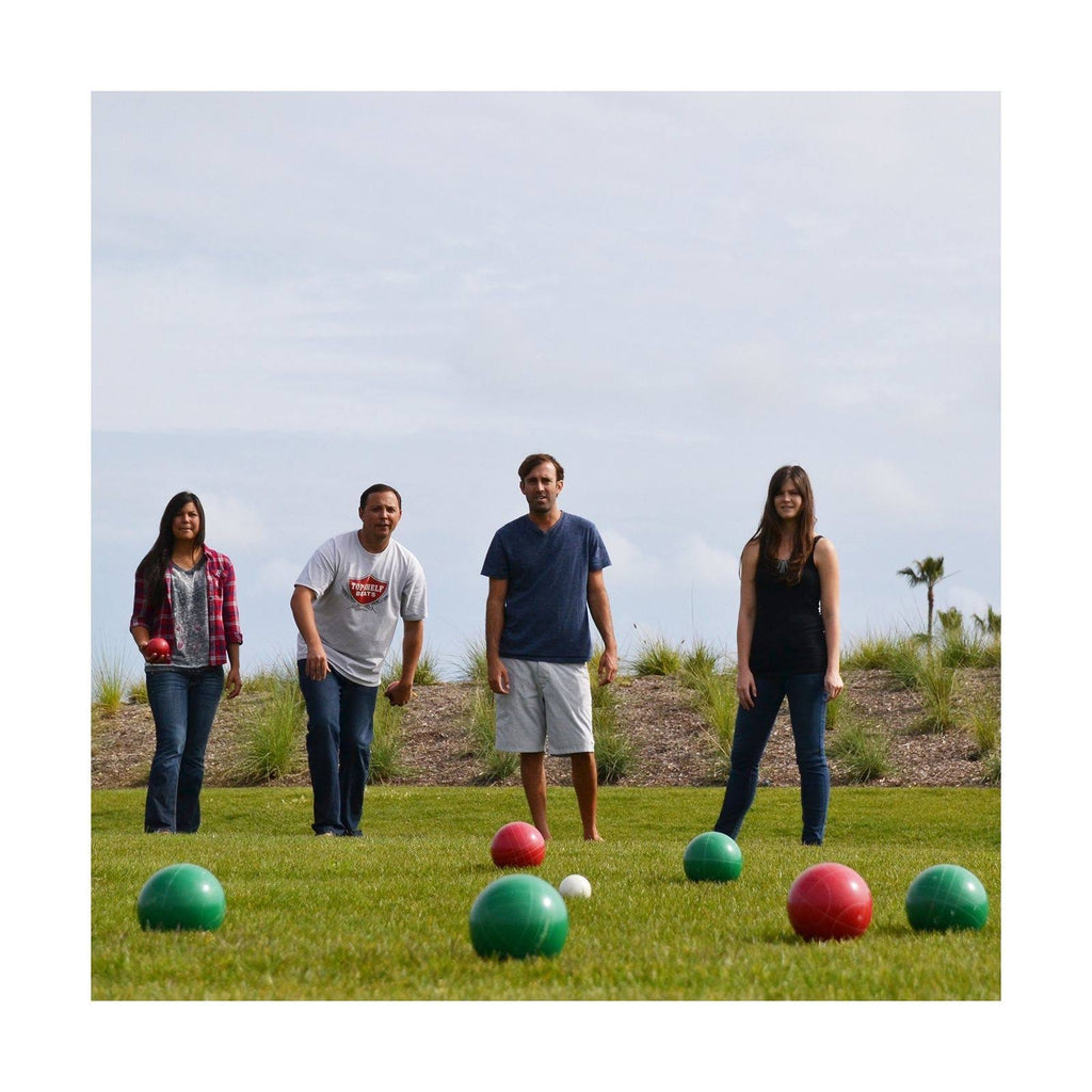 Bocce Set with 8 Balls, Pallino, Case, and Measuring Rope K8822