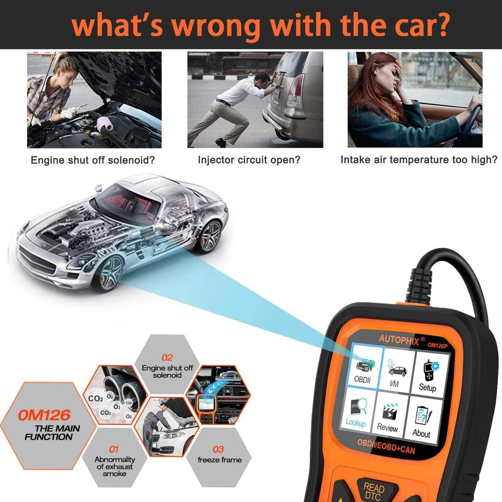 OBD2 Scanner Code Reader for All OBDII Car After 1996, Pack of 2 W6951