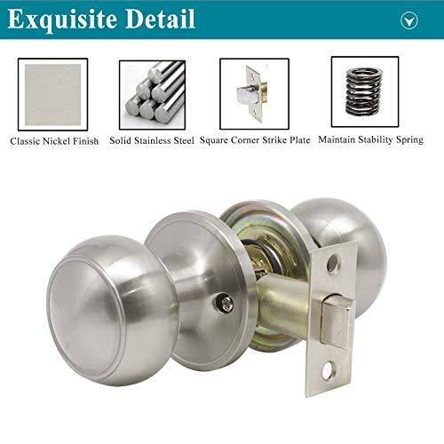 Brushed Nickel Passage Door Knobs N585330