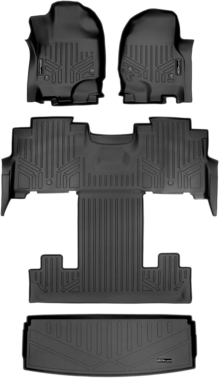 Black Floor Mats Cargo Liner Set D243318