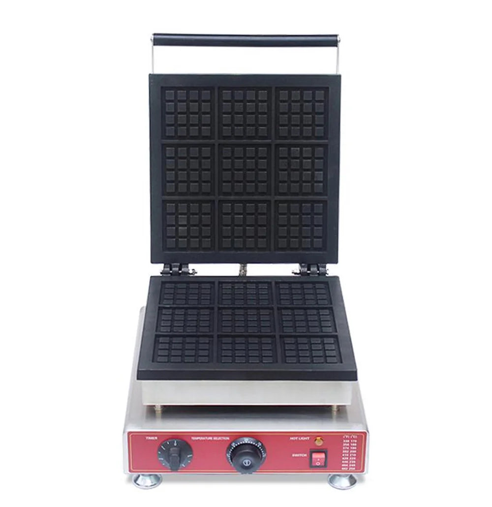 9pcs Square Waffle Maker Machine J4212