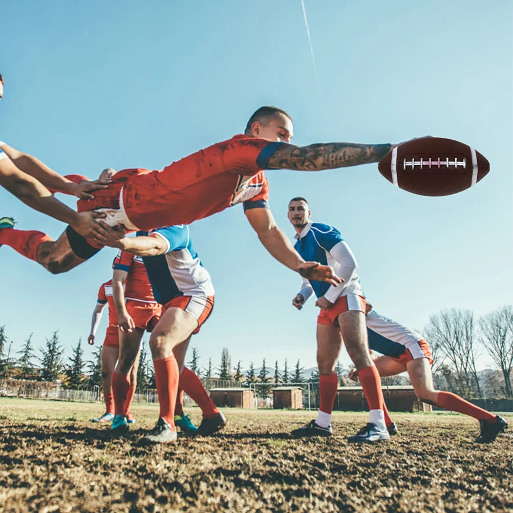 2 Pcs Inflatable Football Bouncy Rugby Race Outdoor Play T599
