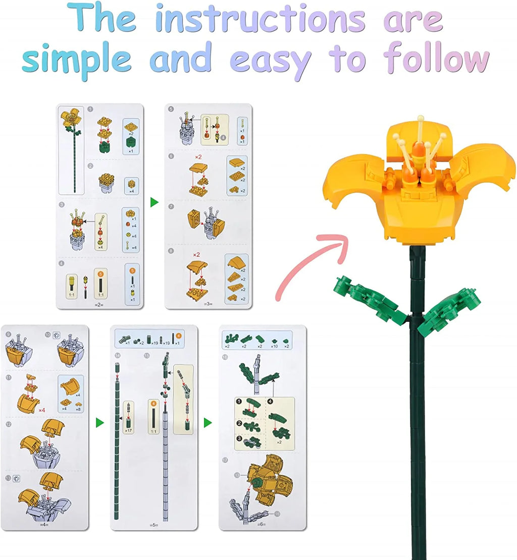 Yellow Lily Building Blocks 456PCS K622475