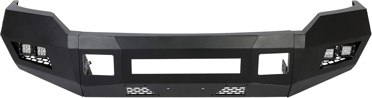 Steel Front Bumper 3 Piece with Cube Lights P491
