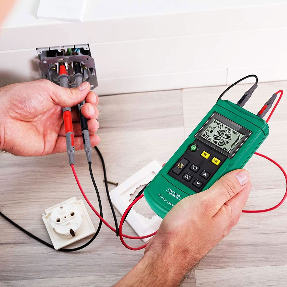 Wire Tracker Telephone Cable Locator 12-400V AC/DC Wire Detector Cable Toner Finder T632579