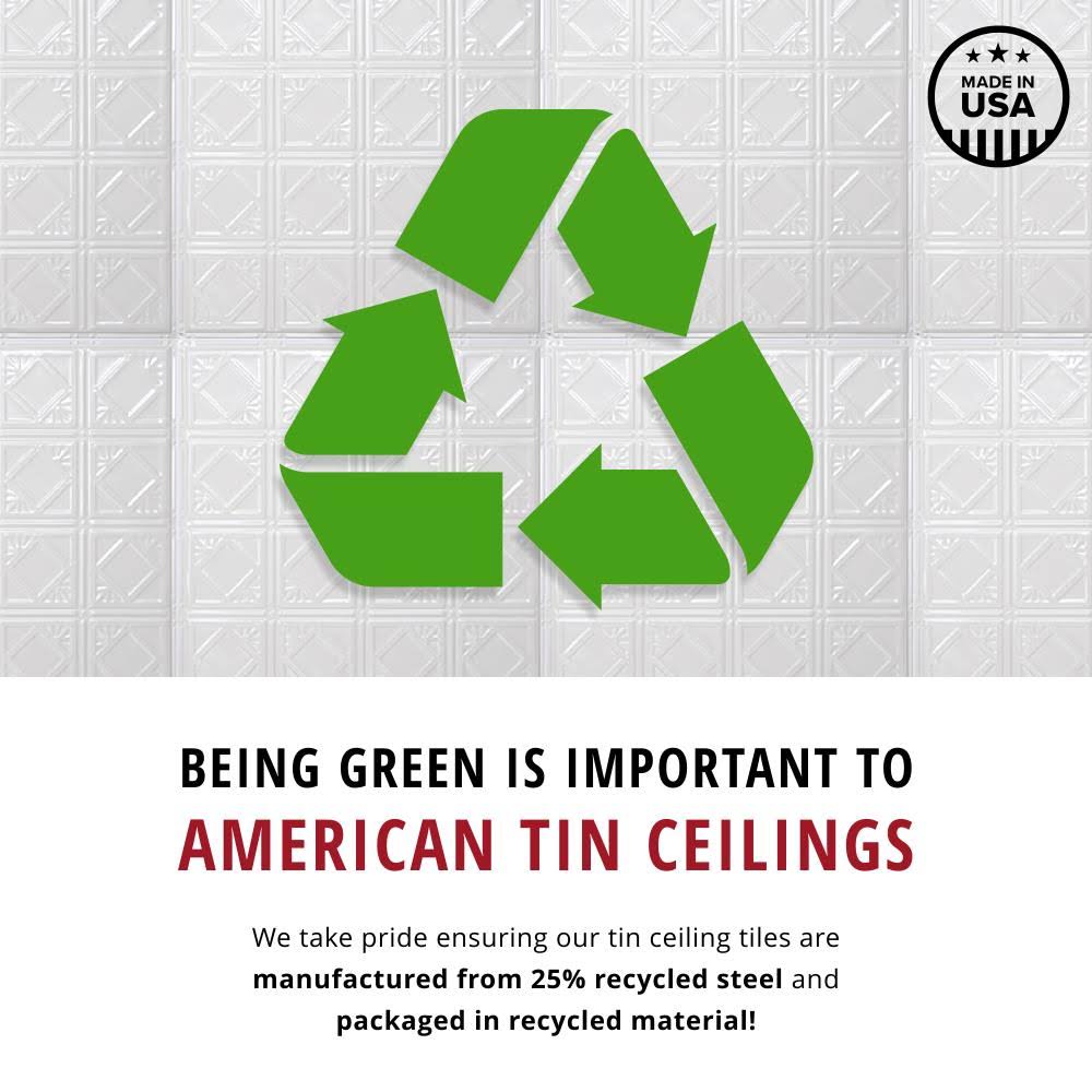 24-in x 24-in 5-Pack Stainless Steel Surface-Mount Ceiling Tiles U299