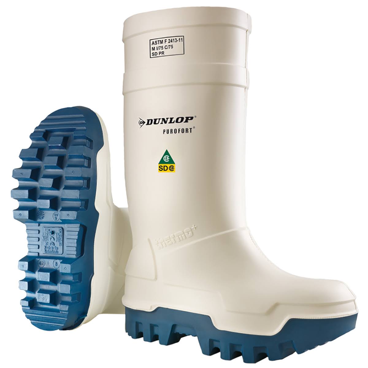White Full Safety Boots - Size 6 G4005