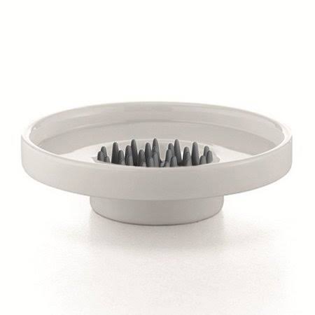 White / Dark Grey Soap Dish K2488