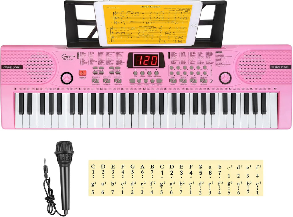 61 Key Electronic Keyboard with Lighted Keys Z1536